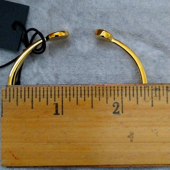 🥂Kate Spade New York Spot The Black Spade Golden Bangle Bracelet NWT 🥂 - Picture 12 of 13
